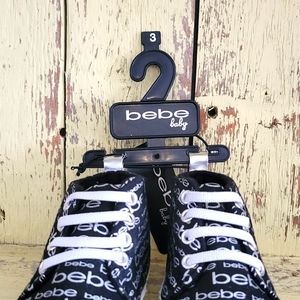 bebe size 3 infant shoes NWTs